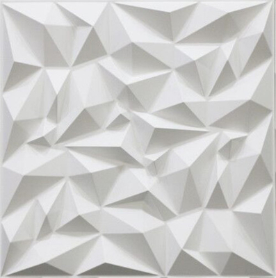 Profundidad amistosa lavable geométrica de Eco de los paneles de pared del PVC 3D de DIY 0,1 centímetros