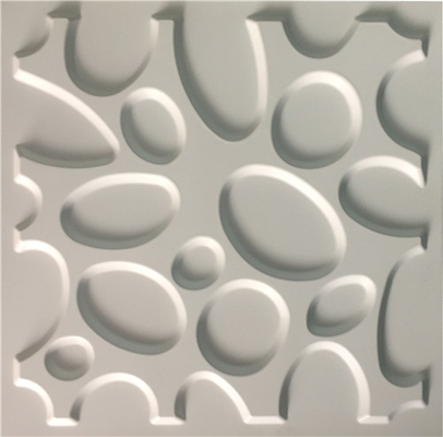 Los paneles de pared plásticos antiguos pintables del estilo 3D, tamaño de la hoja los 50*50CM del PVC de la decoración de la pared