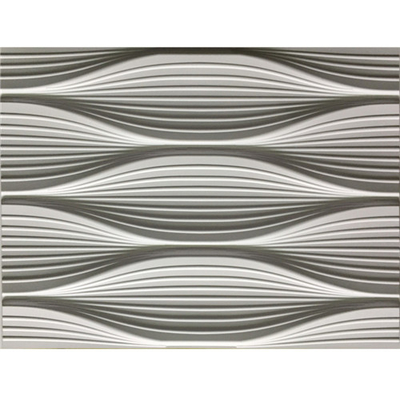 Altura texturizada PVC popular de la continuidad de los paneles de pared de la moda 19,7 pulgadas