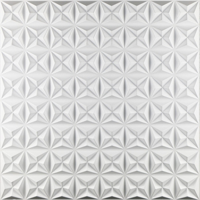 Los paneles de pared blancos autos-adhesivo 3D, material moderno del PVC de los paneles de pared 3D