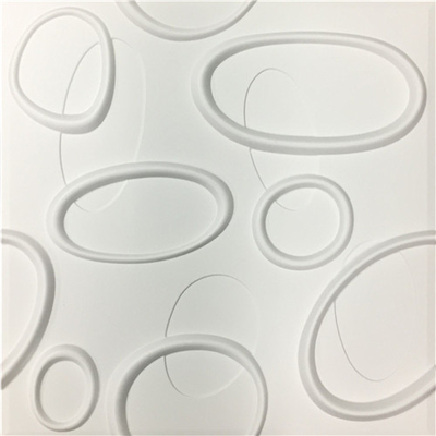 Papel pintado interior incombustible del arte 3D, los paneles de pared impermeables del PVC fonoabsorbentes