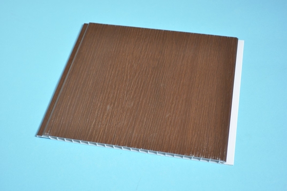El corte fácil del PVC de techo del grano de madera natural impermeable de los paneles/perforó/clavado