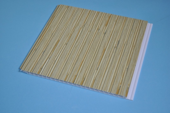 El corte fácil del PVC de techo del grano de madera natural impermeable de los paneles/perforó/clavado
