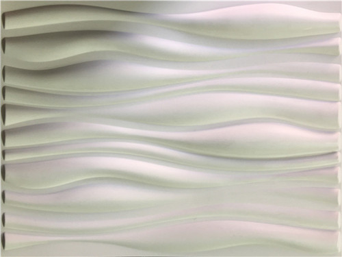 Moldee las tejas blancas integradas prueba de la pared 3D, los paneles amistosos del recubrimiento de paredes 3D de Eco