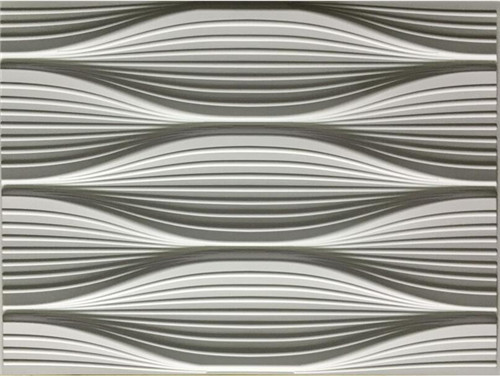 Profundidad amistosa lavable geométrica de Eco de los paneles de pared del PVC 3D de DIY 0,1 centímetros